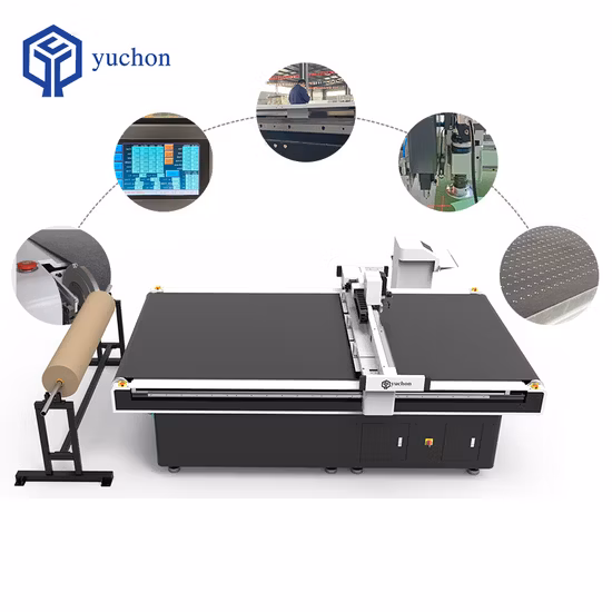 Automatic CNC Blade Leather, XPE Foam Cutting Machine by Vibrating Knife