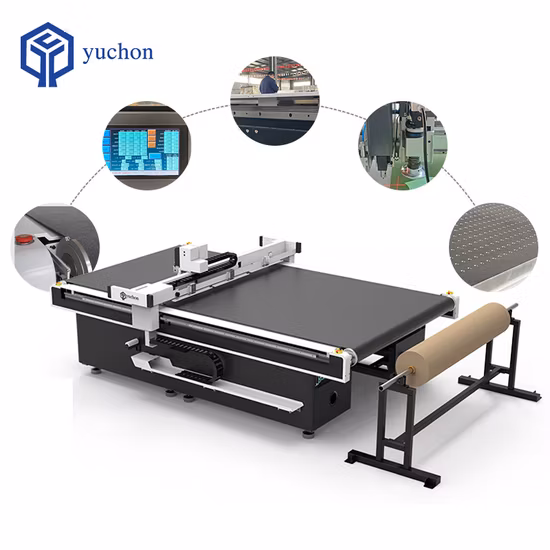 Automatic CNC Blade Leather, XPE Foam Cutting Machine by Vibrating Knife
