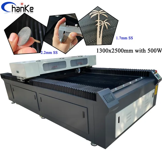 Ck1325 CO2 500W 공예 나무 금속 조각 Nometal 절단 2.2mm Ss 35mm 합판 절단 레이저 기계 아크릴 30mm 절단 기계