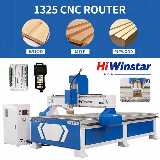 목공 공장 3D 문 가구 캐비닛 나무 아크릴 MDF 합판 조각 절단 조각 밀링 라우터 기계 1325 CNC 라우터